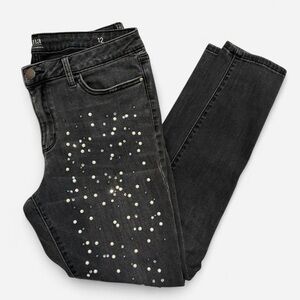 a.n.a Black Skinny Jeans with Embellishments